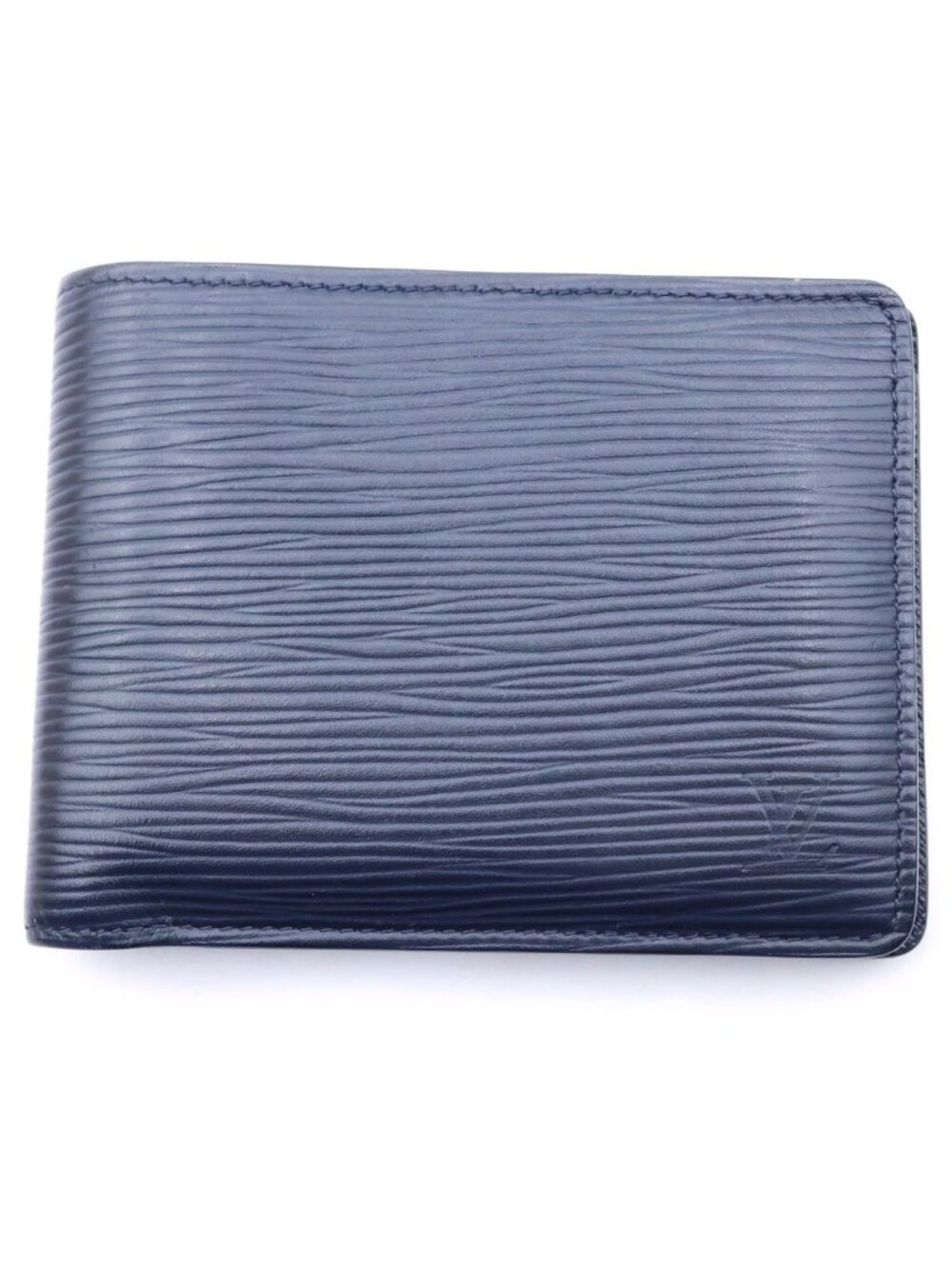 Louis Vuitton Epi Portefeuille Multiple Bifold Wallet Navy